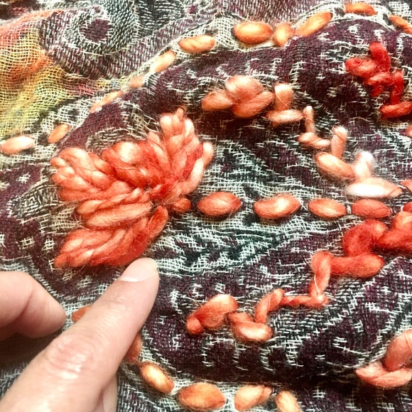 Gorgeous Free People Wrap Scarf multicolored one size - Picture 12 of 14